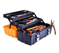 17-Inch Three-Layer Plastic Storage Box/Tool Box/Sewing Box Organizer, Multipurpose Organizer and Portable Handled Storage Case for Art Craft and Cosmetic (Style A)