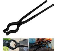 17 Inch V-Bit Bolt Blacksmith Tongs, Wolf Jaw Tongs Assembled Knife Making Blacksmith Bladesmith Anvil Forge Tongs