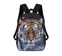 17 Inch Wild Tiger Backpack, 3D Printed School Bag, School Lunch Bag, Travel Backpack, Friends Backpack for Girls And Boys