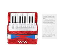 17 Key 8 Bass Piano Accordion Musical Instrument Lightweight Durable ABS Celluloid Decor Beginner Friendly Easy to Learn with Adjustable Strap for Children Students Beginners (2)