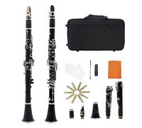 17-key B Flat Clarinet Bakelite Body With Gloves 10 Reeds Box Woodwind Instrument Beginner Clarinet
