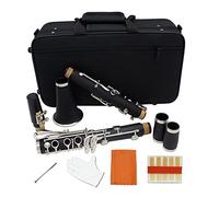 17 Key Bb Flat Clarinet Nickel Plating Exquisite With Gloves Musical Instruments Beginner Clarinet