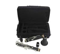 17 Key Clarinet Bb Flat Woodwind Instrument Bakelite Tube With Strap Cloth Case Accessory Set Beginner Clarinet