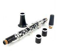 17 Key Clarinet Made Of Rosewood In E Flat With A Beautiful Tone Beginner Clarinet(Ebony Silver keys)