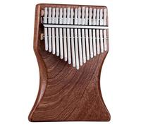 17 Key Kalimba Profession Thumb Piano Walnut AcaciaCurly Figure Keyboard Chamfer Calimba Musical Instruments Kalimba Thumb Piano(Style 4)