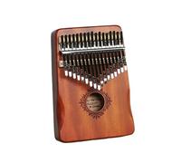 17 Key Kalimba Professional Thumb Piano Veneer Mahogany Circular Kalimba 17 Key Finger Piano Beginners Instrument Thumb Piano(17 Key khaki-01)
