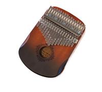 17 Key Kalimba Professional Thumb Piano Veneer Mahogany Circular Kalimba 17 Key Finger Piano Beginners Instrument Thumb Piano(17 Key khaki)