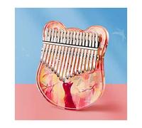 17 Key Kalimba Thumb Finger Piano Keyboard Instruments Beginner (Color : 17 Keys crimson)