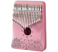 17-Key Kalimba Thumb Piano Musical Instrument Mahogany Music Pleasant Instrument(Color:E)