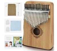 17 Key Kalimba Thumb Piano - Portable Finger Piano with Tuning Hammer & Study Guide, Premium Wood, Unique Musical Gift for Adults & Kids & Beginner-B
