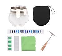 17 Key Kalimba Thumb Piano Transparent Material With Carry Bag Stickers Tuning Hammer Thumb Piano (Color : 02)