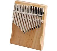 17-Key Kalimba Wood Mahogany Kalimbas Percussion Finger Thumb Piano Musical Instrument with Tuner(Color:B)