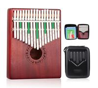 17-Key Mahogany Kalimba Thumb Piano With Built-in EVA High-performance Protective Box Hammer And Learning Instructions Kalimba Thumb Piano(Style 3)
