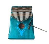 17 Key Solid Wood Kalimba Finger Piano, Portable Mbira Instrument for Beginners, Music Lovers & Social Performances