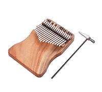 17-Key Thumb Piano Camphorwood C Tone with Carry Bag Music Book Musical Scale Stickers Tuning Hammer Accompaniment Chain Tassel Decoration Finger Protector Musical Gift