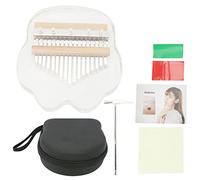 17 Key Thumb Piano, nsparent Cat Portable Musical Instrument, 17 Key Thumb Piano with Box and Access, Acrylic Metal d for