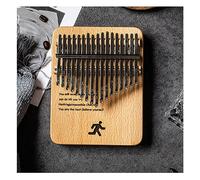 17 Keys 21 Keys Black Walnut Kalimba Thumb Piano Finger Instrument With Portable Case Turning Hammer Study Instruction,Gift for Kids Adult Beginners and Professional Beech-17 Keys