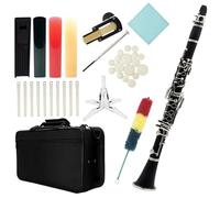 17 Keys Bb Tone Black Clarinet Set ABS Resin Body Nickel-plated Keys Clarinet With Accessories Clarinet for Beginners