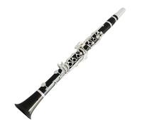17 Keys C Tone Clarinet Ebony Body Silver Plated Keys Clarinet With Canvas Case And Accessories Clarinet Kit