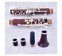 17 Keys C Tone Cocobolo Wood Tube Body Silver Plated Keys Clarinet With Clarinet Carrying Case Clarinet Kit
