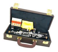 17 Keys Eb Tone Ebony Clarinet Silver Plated Keys Clarinet Wood Instrument With Case Clarinet Kit