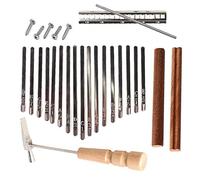 17 Keys Kalimba DIY Keys&Bridge&Tuning Hammer Kit Thumb Piano Accessories