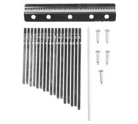 17 Keys Kalimba DIY Replacement Parts with 17 pieces Keys Kalimba sight and touch Different sizes of every parts meet all needs Please refer to the measurement