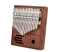 17 Keys Kalimba Finger Piano, Mahogany Wood Thumb Piano Africa Musical Instrument with Study Instruction and Tune Hammer, Cute Music Gift for Kids Adult Beginners (Color : Primary)