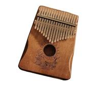 17 Keys Kalimba Mahogany Thumb Piano Mbira Body Musical Instrument With Tuning Hammer Learning Book Kalimba Thumb Piano(Style 8)