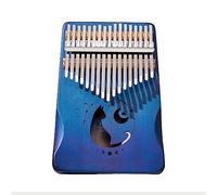 17 Keys Kalimba Thumb Piano with Engraved Notes Finger Piano for Music Enlightenment, Music Teaching Thumb Piano with Tune Hammer(Light Brown)