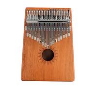 17 Keys Thumb Piano for for Kids Adult Beginners Professional, Mahogany Wood 12 Design Styles Kalimba Mbira Sanza with Study Instruction and Tune Hammer (Color : Sun)