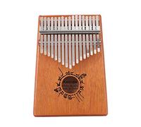 17 Keys Thumb Piano for for Kids Adult Beginners Professional, Mahogany Wood 12 Design Styles Kalimba Mbira Sanza with Study Instruction and Tune Hammer (Color : Ancient Symbols)
