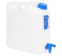 (17 l) vidaXL Water Container with Tap Storage Water Carrier Transparent Plastic