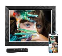 17" Large Digital Picture Frame WiFi-Photo-Frame - 32GB Smart Cloud Electronic Photo Frame, FHD Touch Screen, Slideshow, Wall Mounted, Share Photos and Videos via App or Email, Birthday Gifts for Mom