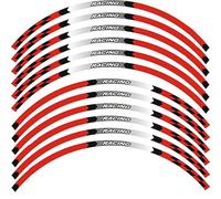 17" Motorcycle Rim Stripes Wheel Tape Stickers Waterproof Decals for Hornet CB900F/600 1998 1999 2000-2003 Rim Stickers(Rosso)