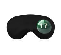 17 Number in Bingo Lottery Cute Sleep Mask for Women Men Light Blocking Eye Shade Cover with Adjustable Elastic Strap