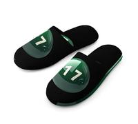 17 Number In Bingo Lottery Soft Cotton Slippers for Men Non-Slip Breathable House Slippers Indoor Outdoor