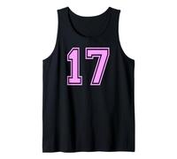 17 Number Seventeen Sports Varsity College Girl Matching Tank Top