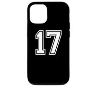 17 Number Seventeen Team Sports Graphic Matching Varsity Case for iPhone 12/12 Pro