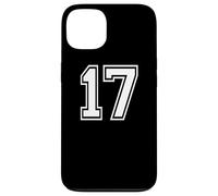 17 Number Seventeen Team Sports Graphic Matching Varsity Case for iPhone 13