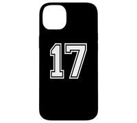 17 Number Seventeen Team Sports Graphic Matching Varsity Case for iPhone 14 Plus