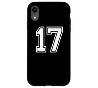 17 Number Seventeen Team Sports Graphic Matching Varsity Case for iPhone XR