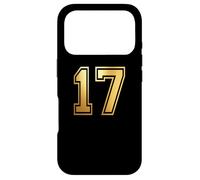 17 Number Seventeen Team Sports Graphic Varsity Matching Case for iPhone 17 Pro