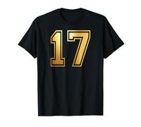 17 Number Seventeen Team Sports Graphic Varsity Matching T-Shirt