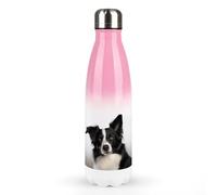 17 Oz Water Bottles Stainless Steel Beverage Bottle Reusable Border Collie Printing Coke Bottle Perfect For On The Go