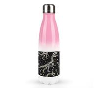 17 Oz Water Bottles Stainless Steel Beverage Bottle Reusable Dinosaur Skeleton Pattern Printing Coke Bottle Perfect For On The Go
