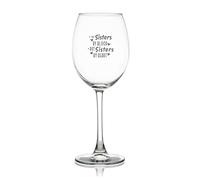 17 Oz Wine Glass Not Sisters by Blood But Sisters by Heart Drinking Glass Glassware for Red Or White Wine Cocktails Perfect for Homes & Bars Party Supplies Decorations