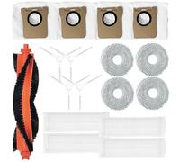 17 pcs Kit Parts compatible with Xiaomi Mijia M30 Pro C107 Vacuum Replacement Parts Roller Side Brush Hepa Filter Mop Cloth Dust Bag Accessories