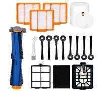 17 PCS Replacement Parts Compatible with Shark AV2511AE AV2501AE RV2502AE AV2501S RV2610WA RV2610WD Vacuum Cleaner Accessories Kit with Main Brush, Filters,Foam & Primary Filters, Side Brushes