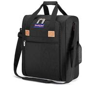 17" Personal Item under seat duffel for the Spirit Frontier American Jetblue airlines, Black, 17 X 13 X 8 Under Seat Duffle Bag
